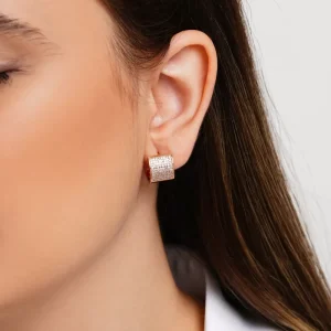 گوشواره پهن فول نگین Xuping