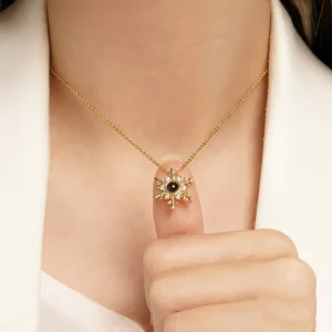 گردنبند زنانه استیل دوستت دارم به صد زبان دنیا