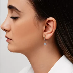 گوشواره نگین آویز