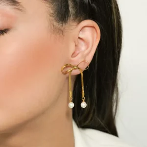 گوشواره استیل پاپیون