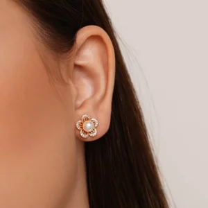 گوشواره گل و مروارید Xuping