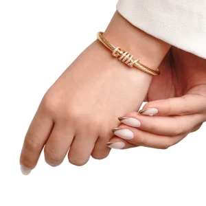 دستبند النگویی نگین دار YSX