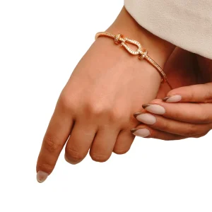 دستبند النگویی نگین دار YSX