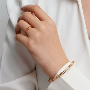 ست دستبند و انگشتر تراش دار YSX