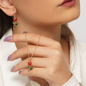 نیم ست گل رز YSX