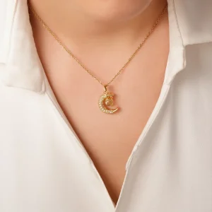 گردنبند استیل دوستت دارم به صد زبان دنیا