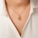 گردنبند استیل دوستت دارم به صد زبان دنیا