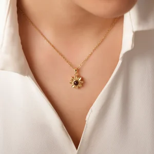 گردنبند استیل دوستت دارم به صد زبان دنیا