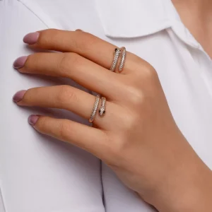 انگشتر مار نگین دار Xuping