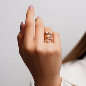 انگشتر مار نگین دار Xuping