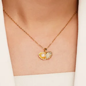 گردنبند استیل صدف