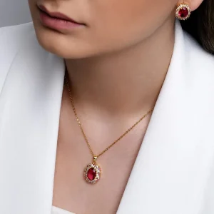 نیم ست نگین دار YSX