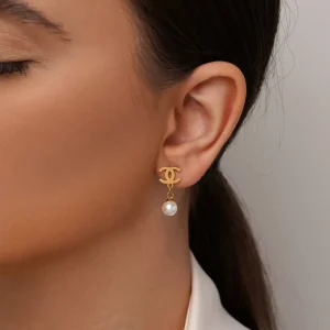 گوشواره استیل مرواریدی